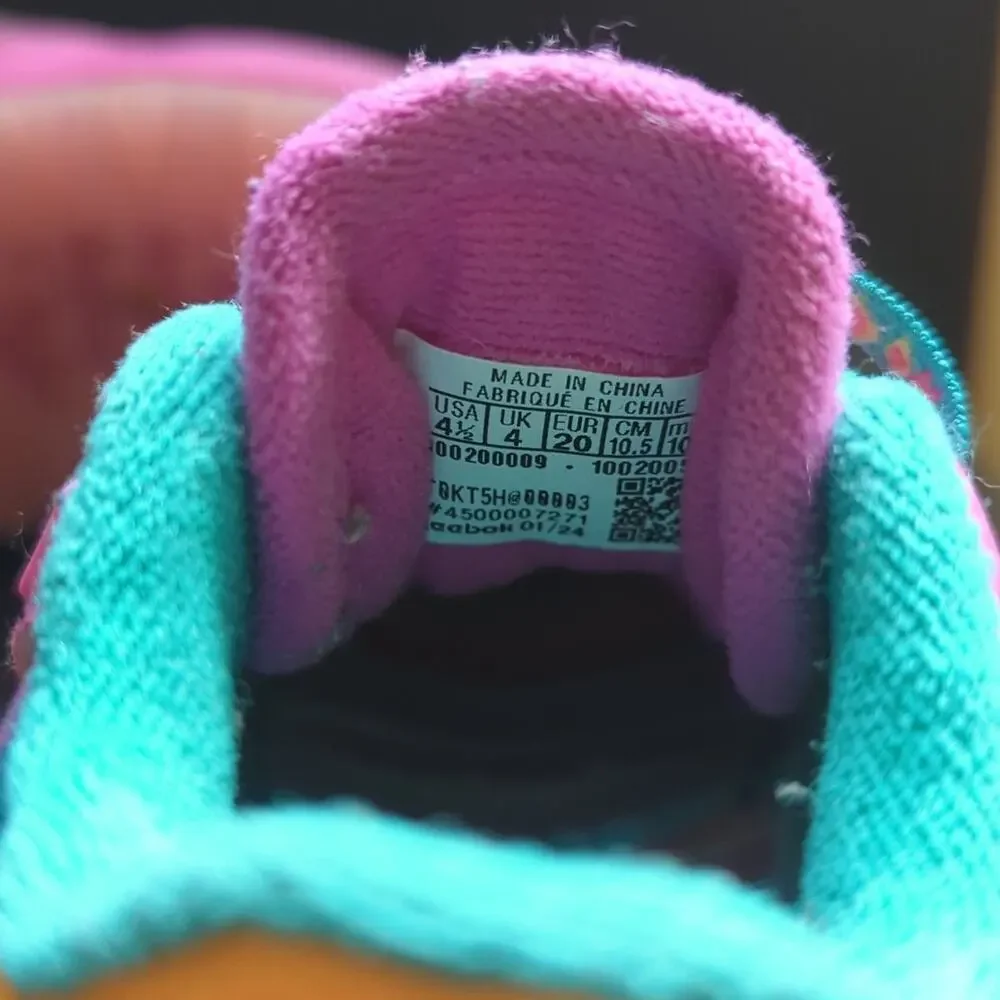 Reebok x My Little Pony Toddler Size 4.5 Sunny Light Up Pink Grippy Sneakers